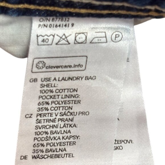 H&M &Denim Collection Denim Booty Shorts Midrise Distressed Size 6 NWOT - Picture 6 of 6